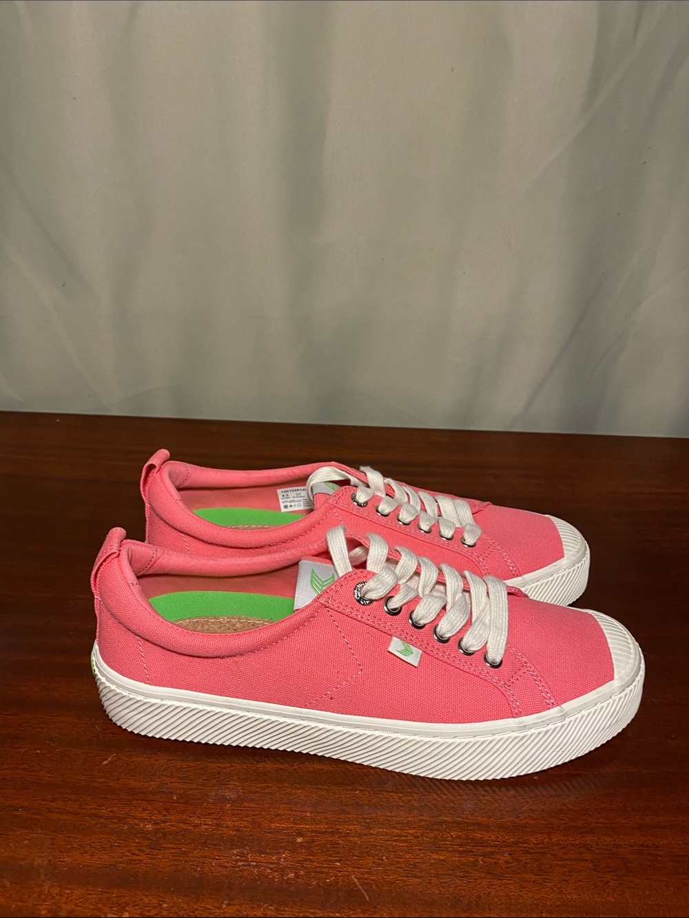 CARIUMA OCA Low Pink Lemonade Canvas Vegan Sneakers Unisex Mens 8.5/W 10